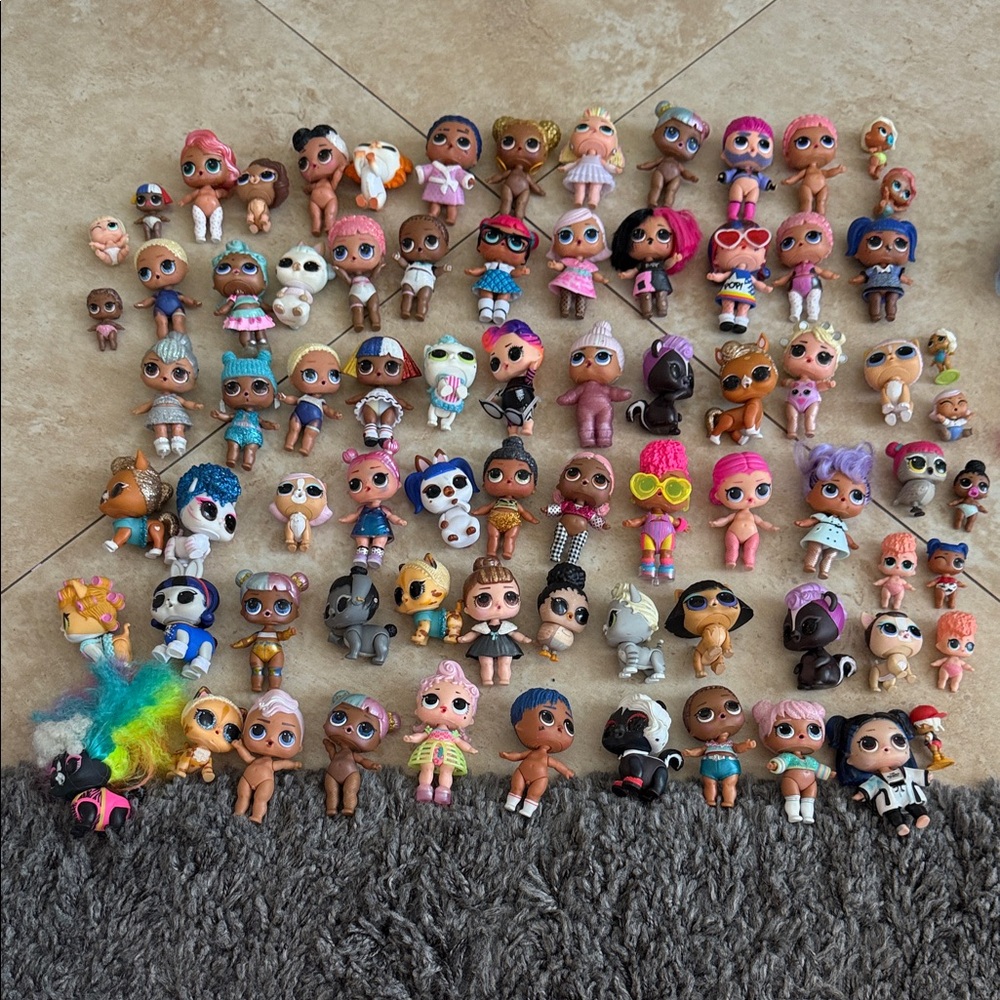 Massive LOL collection! Colorful Collectible Dolls Set. Over 60 dolls!